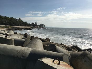 Scenic view of sea against sky