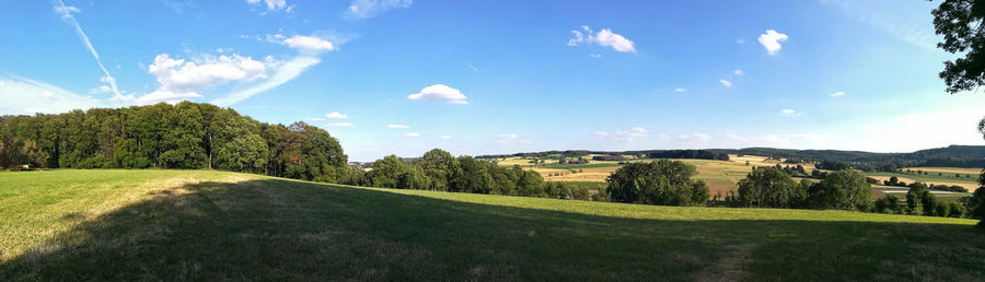 Panoramic view of landscape against sky