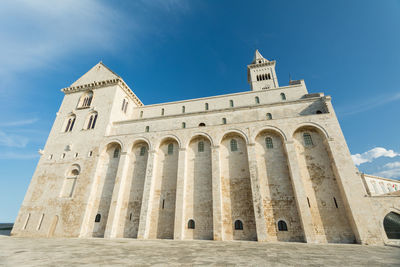 Low angle view of historical building against sky