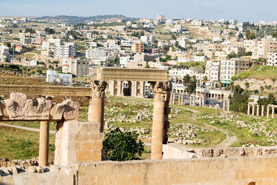 View of old building in city