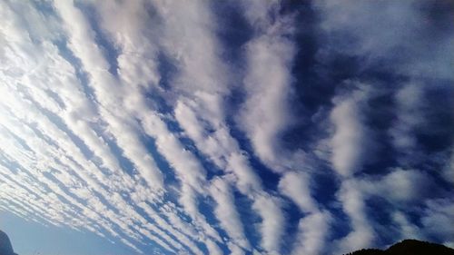 Low angle view of clouds in sky