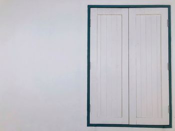 Close-up of closed door of building