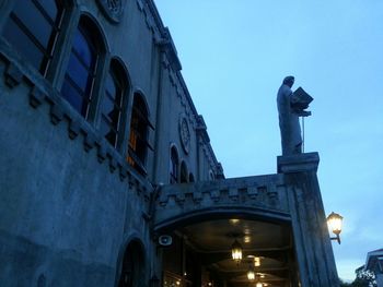 Low angle view of historical building