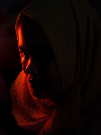 Close-up portrait of man