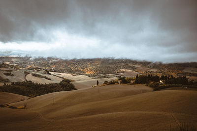 Panoramic view of landscape against sky