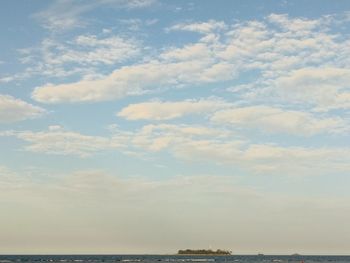 Low angle view of sea against sky