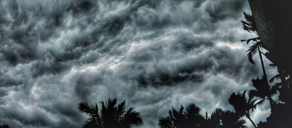 Low angle view of storm clouds in sky