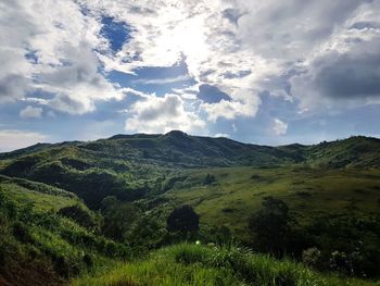 Scenic view of landscape against sky