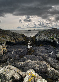 Scenic view of sea against sky