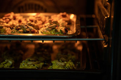 Close-up of food for sale in store