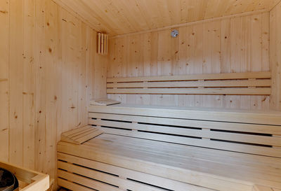 Interior of sauna