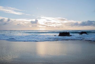 Scenic view of sea against sky