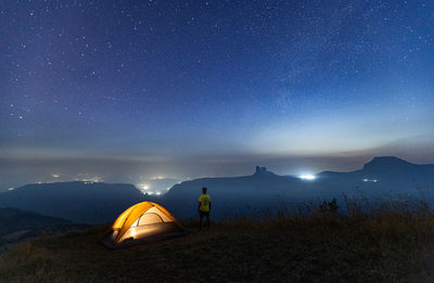 Tent in sea