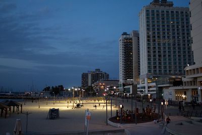 View of skyscrapers in city