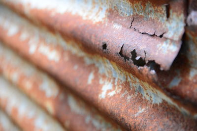 Full frame shot of rusty metal