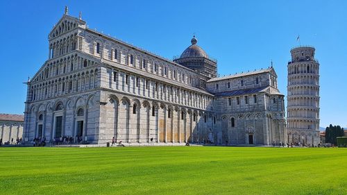 View of historical building against clear sky