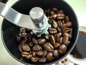 Close-up of coffee beans