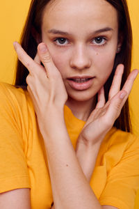 Portrait of young woman