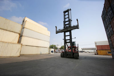 Container folklife in cargo terminal port.