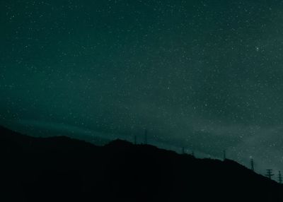 Low angle view of starry sky