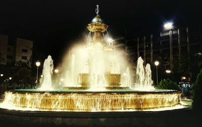 Fountain at night