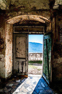 Entrance of old building