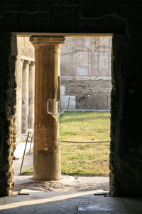 View of old ruined building