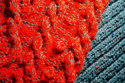 Full frame shot of red wall