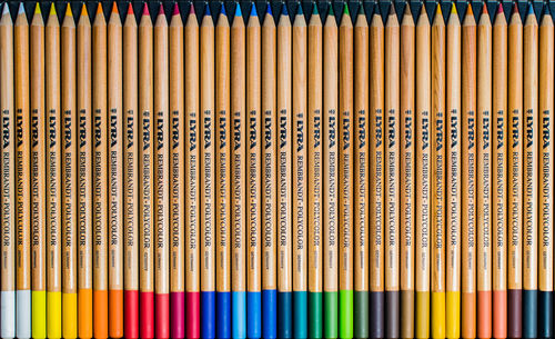 Close-up of multi colored pencils