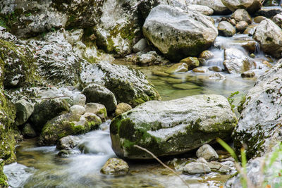 River flowing amidst rocks