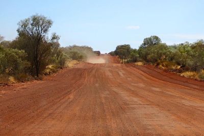 Road passing through landscape