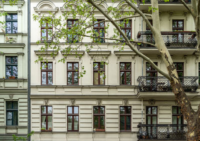 Low angle view of residential building