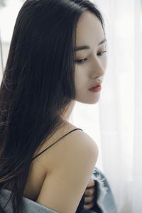 Portrait of a beautiful young woman