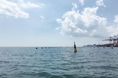 Scenic view of sea against sky