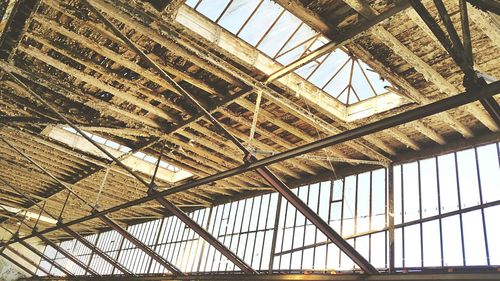 Low angle view of ceiling