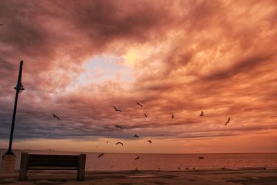 Clouds over sea