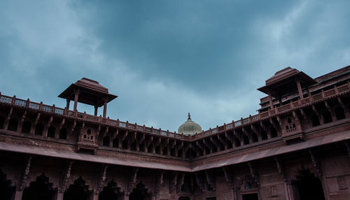 Low angle view of historic building against sky