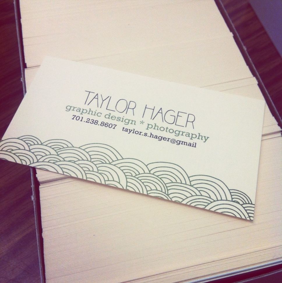 Hot off the press!! business cards