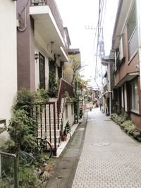 Narrow alley in city