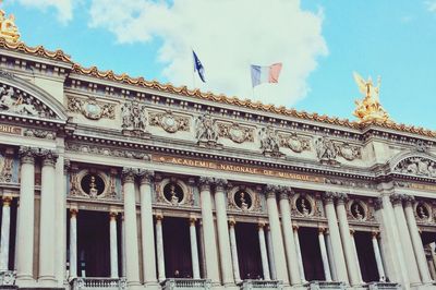 Low angle view of building against sky