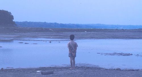 Woman standing on landscape