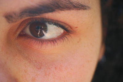 Close-up portrait of human eye