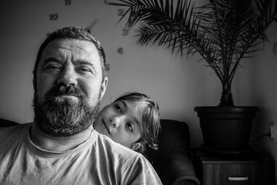 Portrait of father and daughter 