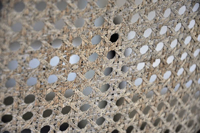 Close-up of patterned chair