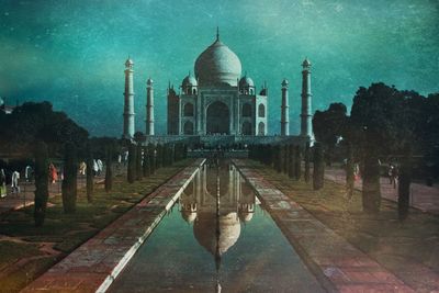 View of historical building against sky in city