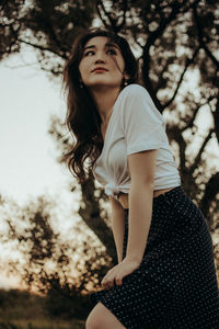 Portrait of woman wearing hat