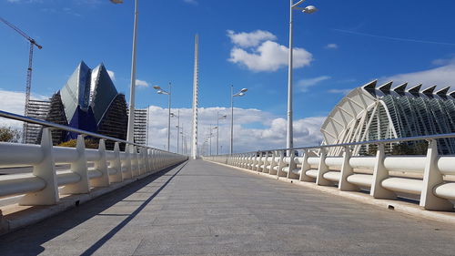 Panoramic view of bridge against sky