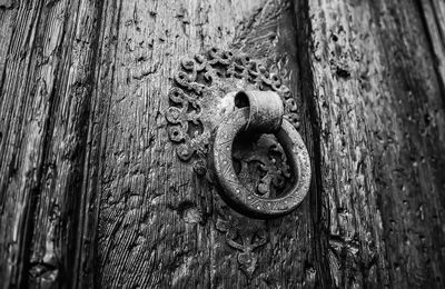 Close-up of door knocker