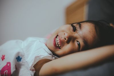 Close-up portrait of girl