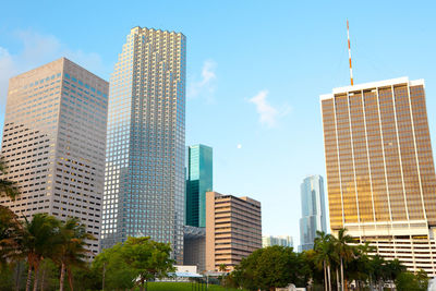 Low angle view of buildings against sky